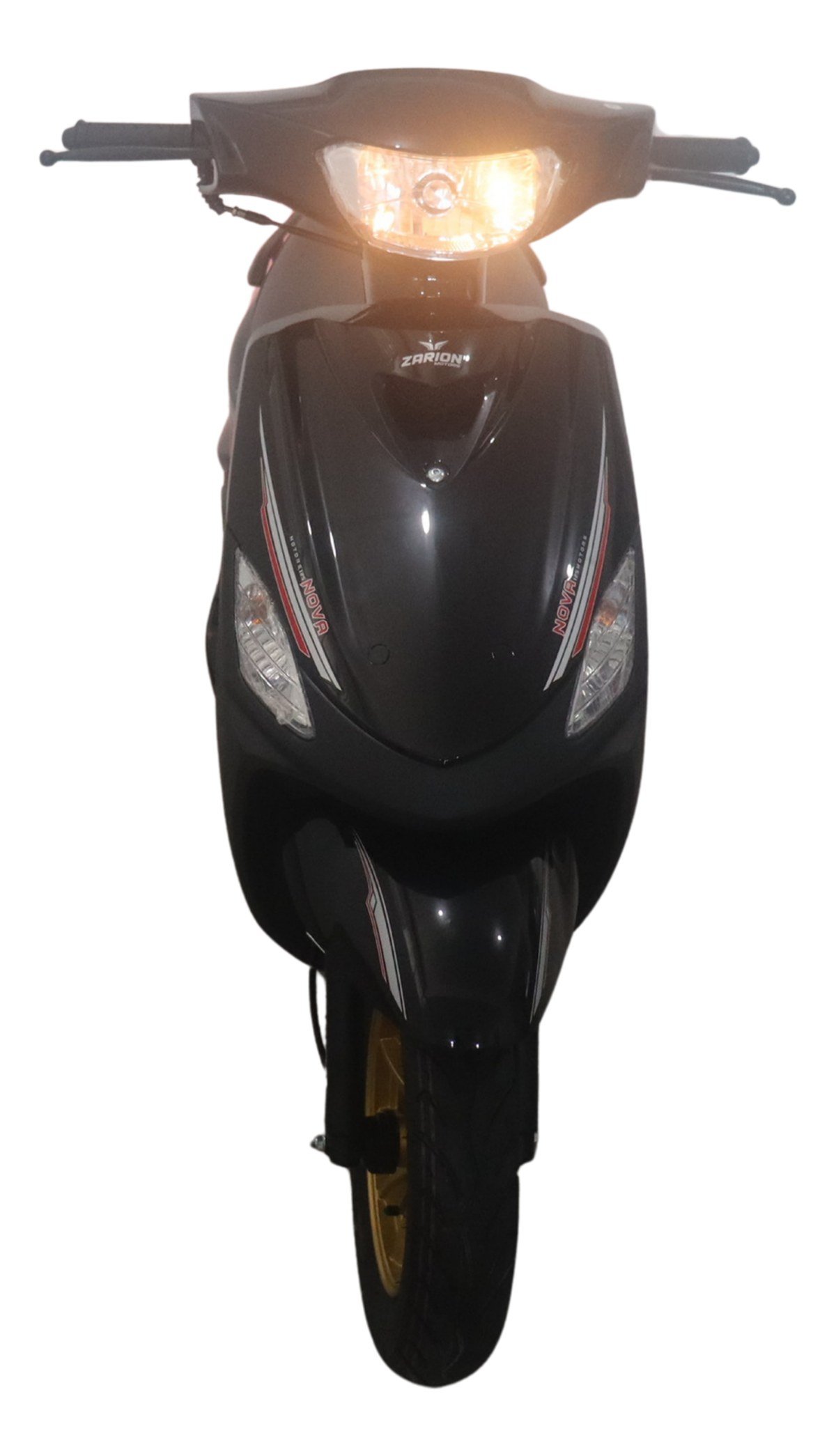 Zarion Nova 125cc negra - vista frontal
